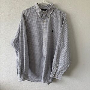 Ralph Lauren Men's Blue Checkered Shirt